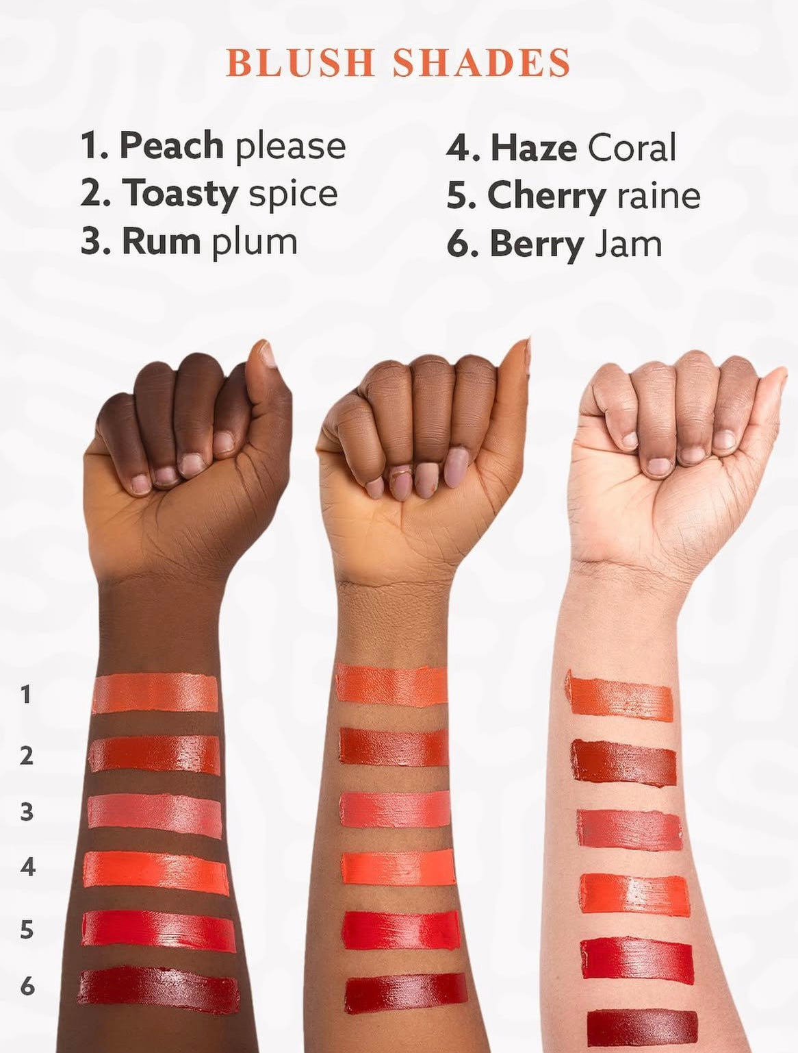 Omaricode “flushed fusion” blush sticks